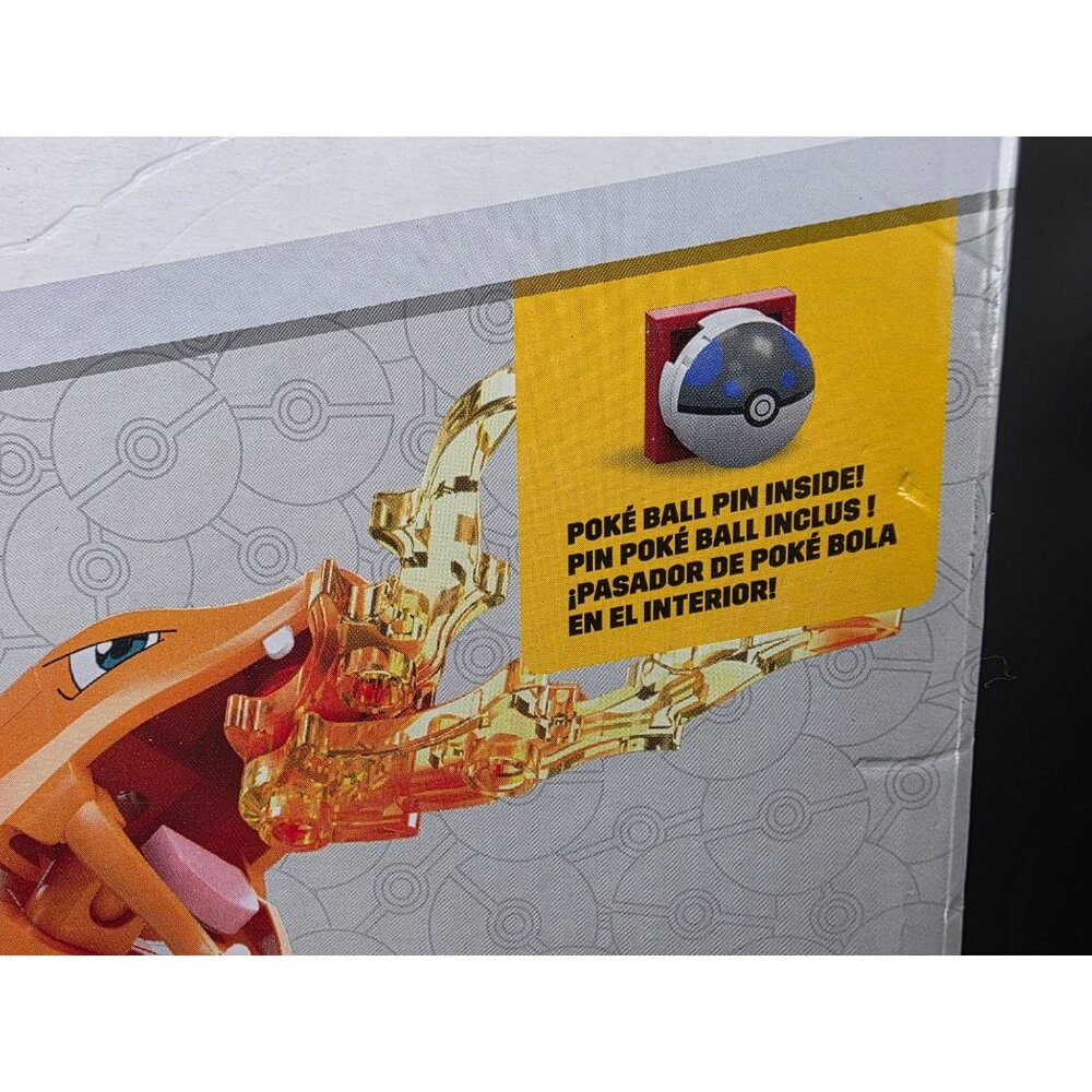 Mega Pokémon Charizard Building Set 222 Pieces Bonus Poké Ball Pin - Picture 4 of 9